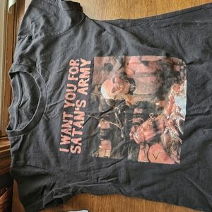 I Want You For Satans Army Horror T-shirt